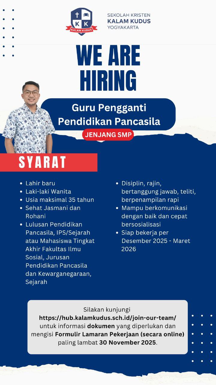 Guru Pengganti Pendidikan Pancasila